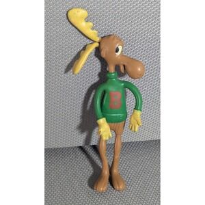 Vintage 1985 Jesco Bullwinkle J Moose Bendable Action Figure Jay Ward Toy 6 inch
